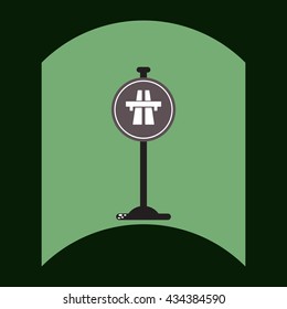 flat vector icon design collection road sign