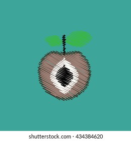 flat vector icon design collection delicious fruit