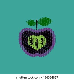 flat vector icon design collection delicious fruit