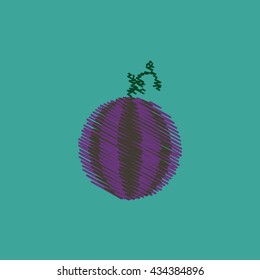 flat vector icon design collection delicious fruit