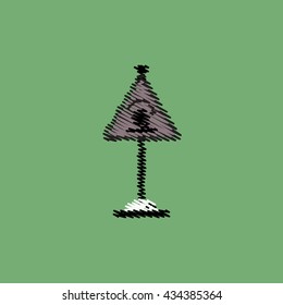 flat vector icon design collection road sign