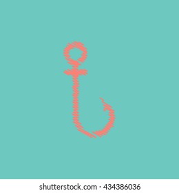 flat vector icon design collection sea hook