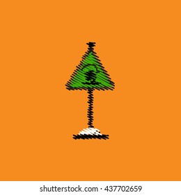 flat vector icon design collection road sign