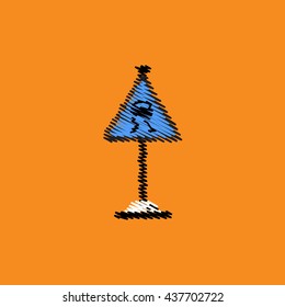 flat vector icon design collection road sign