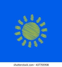flat vector icon design collection sun silhouette