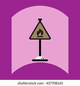 flat vector icon design collection road sign