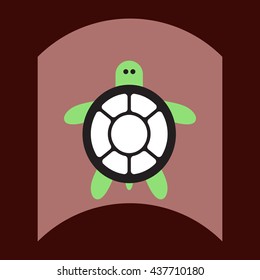 flat vector icon design collection sea turtle