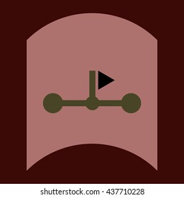 flat vector icon design collection marine buoy