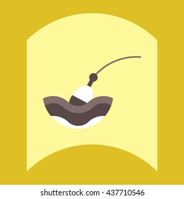flat vector icon design collection sea fishing