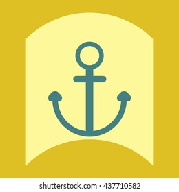flat vector icon design collection sea anchor