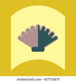 flat vector icon design collection marine shell