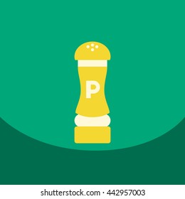 flat vector icon design collection  pepper shaker