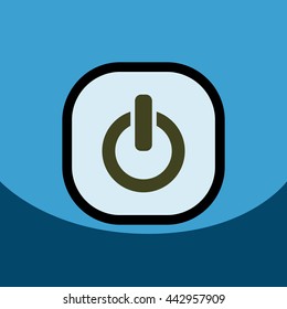 flat vector icon design collection  button music 