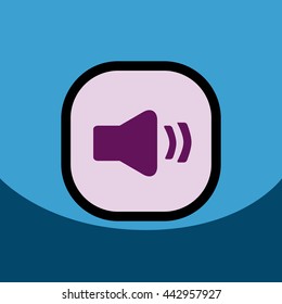flat vector icon design collection  button music 