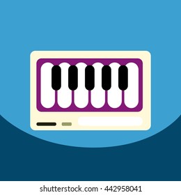 flat vector icon design collection  musical instrument