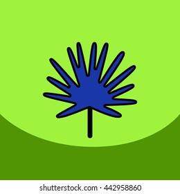 flat vector icon design collection  leaf of tree