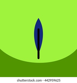flat vector icon design collection  tree leaf