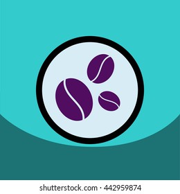  flat vector icon design collection  coffee beans