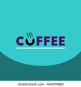  flat vector icon design collection  coffee emblem