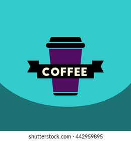  flat vector icon design collection  coffee to go