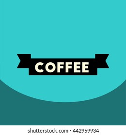  flat vector icon design collection  coffee emblem