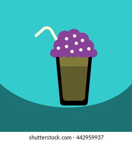 flat vector icon design collection  coffee cocktail