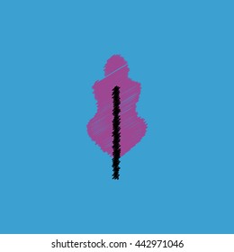 flat vector icon design collection  tree leaf