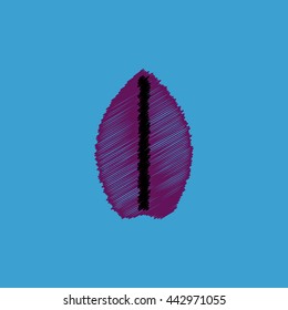 flat vector icon design collection  leaf of tree