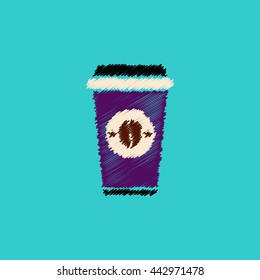  flat vector icon design collection  coffee to go