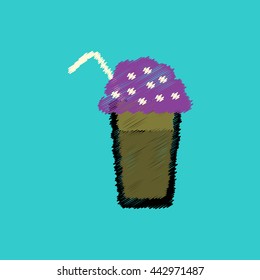  flat vector icon design collection  coffee cocktail