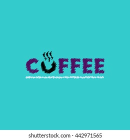  flat vector icon design collection  coffee emblem