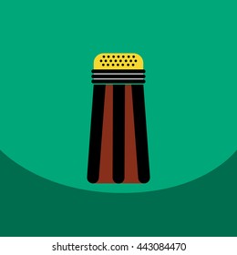 flat vector icon design collection  salt shaker