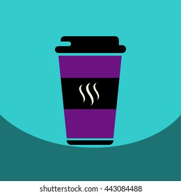  flat vector icon design collection  coffee to go