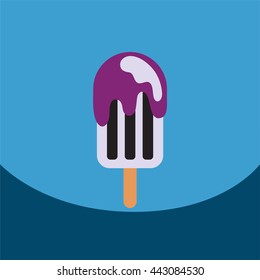 flat vector icon design collection  ice cream