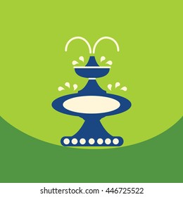 flat vector icon design collection  chocolate fountain