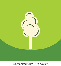flat vector icon design collection  cotton candy
