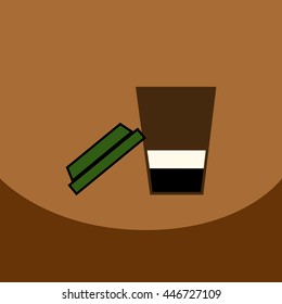 flat vector icon design collection  coffee to go