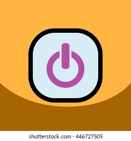 flat vector icon design collection  button music 