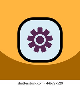 flat vector icon design collection  button music 