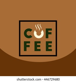 flat vector icon design collection  coffee sign
