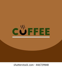  flat vector icon design collection  coffee emblem