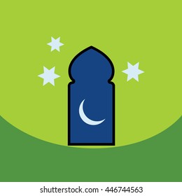 flat vector icon design collection  ramadan festival