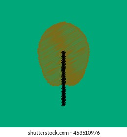 flat vector icon design collection  leaf of tree