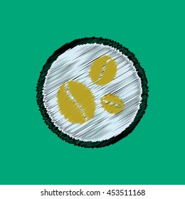  flat vector icon design collection  coffee beans