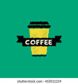  flat vector icon design collection  coffee to go