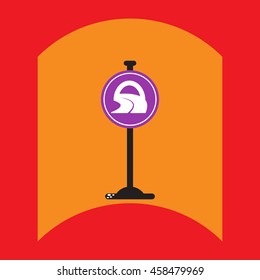 flat vector icon design collection road sign