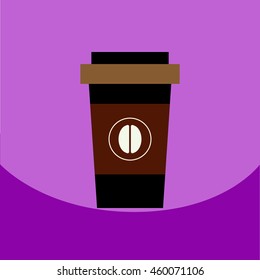  flat vector icon design collection  coffee to go