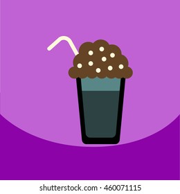  flat vector icon design collection  coffee cocktail