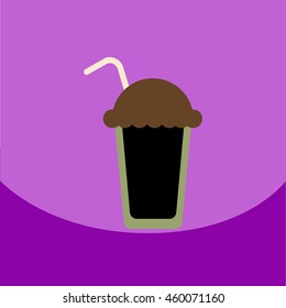  flat vector icon design collection  coffee cocktail