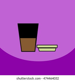 flat vector icon design collection  coffee to go